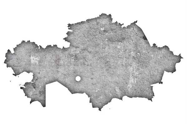 Mappa Della Germania Con Vecchia Vernice — Foto Stock