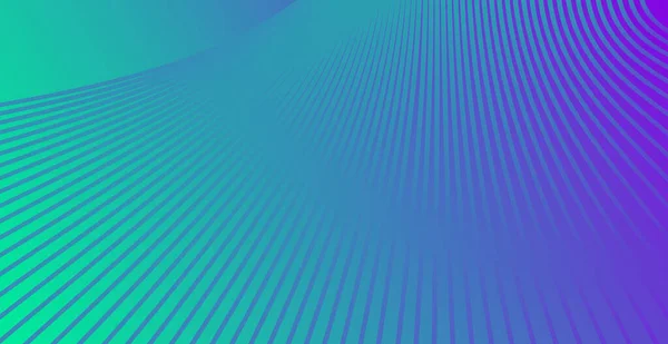 Groen Blauwe Abstracte Achtergrond Met Golvende Lijnen Vector Illustratie — Stockfoto