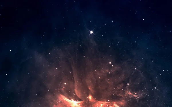 Piękne Nocne Niebo Gwiazdami Galaktykami — Zdjęcie stockowe