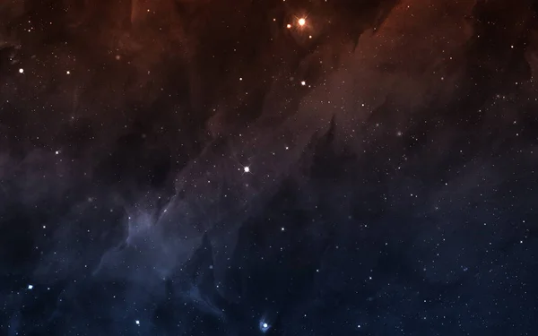 Abstrakter Weltraum Hintergrund Mit Sternen Und Gas Weit Entfernter Kosmos — Stockfoto
