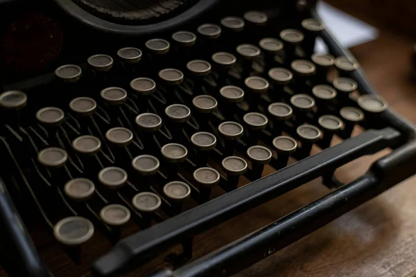 Máquina Escrever Velha Com Estilo Retro Vintage — Fotografia de Stock