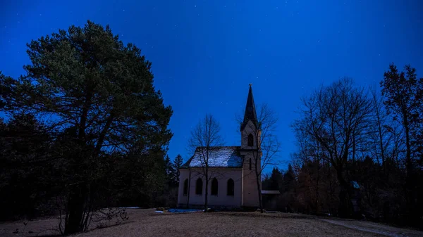 Nattutsikt Över Staden Staten Den Vackraste Himlen — Stockfoto