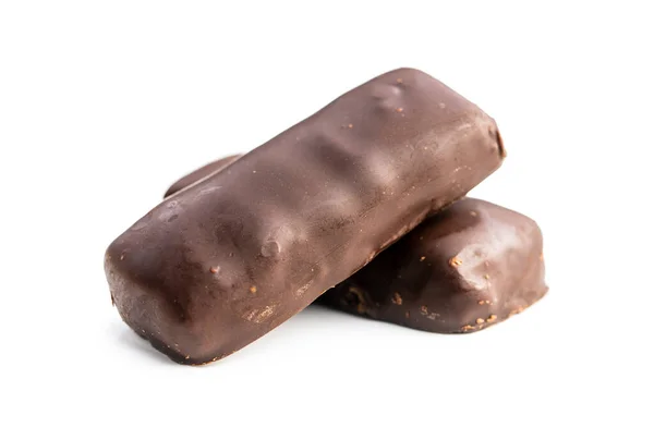 Chocolate Doce Isolado Fundo Branco — Fotografia de Stock