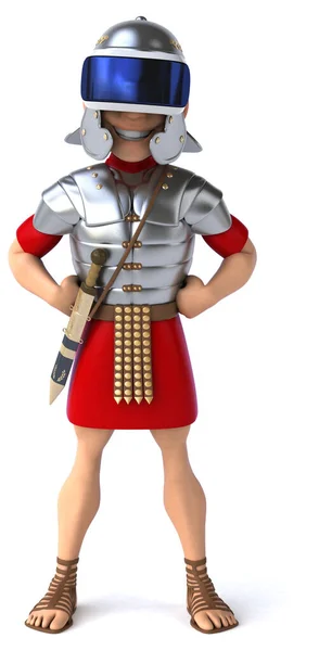 Fun Illustration Roman Soldier Helmet — Stock Photo, Image