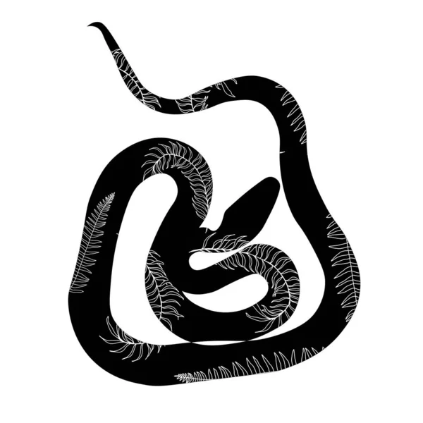 变形金刚蛇或蟒蛇 眼镜蛇有毒毒蛇 衣服的装饰印 相邻的 — 图库照片