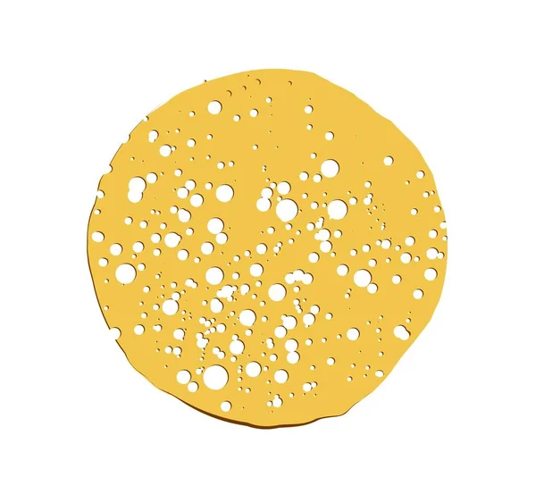 Pancake Vector Εικονογράφηση Απομονωμένη Λευκό Φόντο Στρογγυλή Κροτίδα Τηγανίτες Κεφτέδες — Φωτογραφία Αρχείου