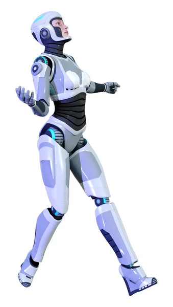 Rendering Female Robot — Stock Photo, Image