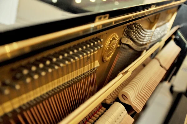 Tasti Pianoforte Più Vecchi Primo Piano Dei Tasti Pianoforte Piano — Foto Stock