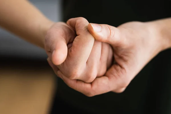 Hand Knuckle Finger Joint Crack Fingers Snap — Stock Photo, Image