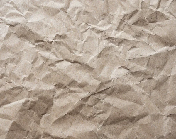 Крафт Бумага Текстура Фона Коричневого Мятый Переработанный Картонный Лист Бумаги — стоковое фото