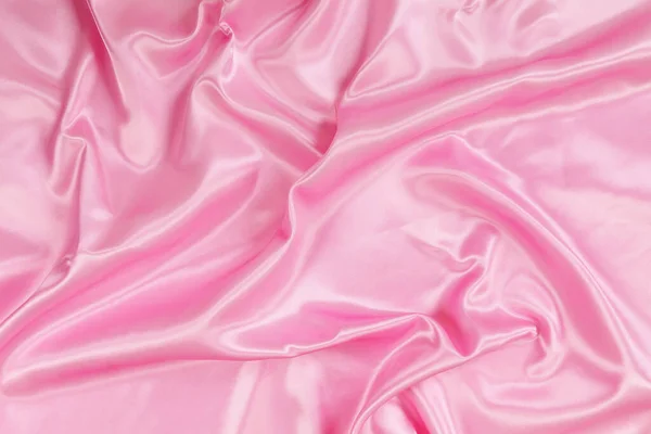 Λείο Κομψό Ροζ Μετάξι Σατέν Υφή Μπορεί Χρησιμοποιηθεί Φόντο — Φωτογραφία Αρχείου