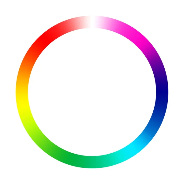 彩虹的颜色是圆形的 — 图库照片