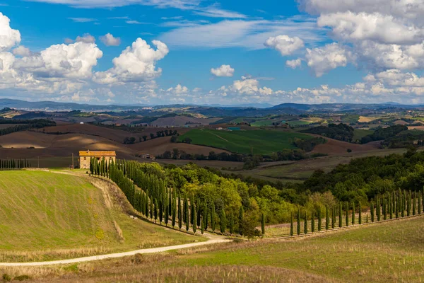 Paisagem Típica Toscana Val Orcia Itália — Fotografia de Stock