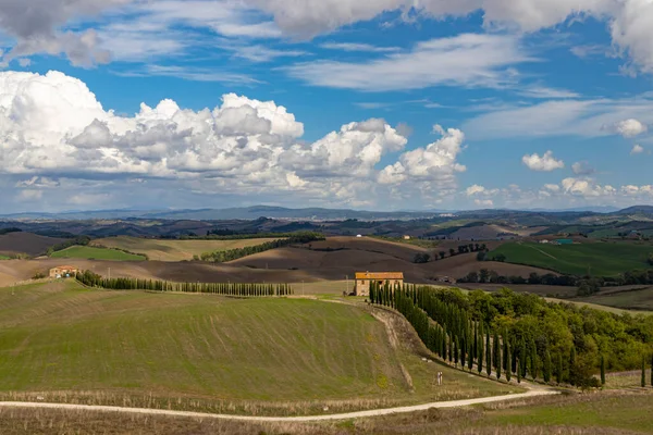 Typisch Toscaans Landschap Val Orcia Italië — Stockfoto