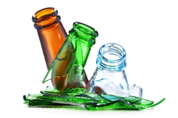 Zöld Sörösüveg Fedéllel Egy Pohár Vízzel — Stock Fotó