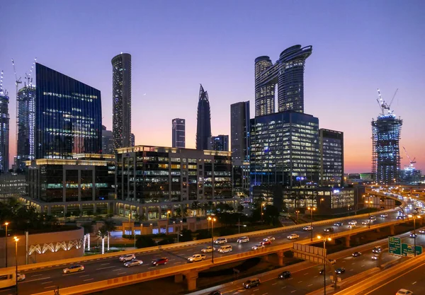 Blick Auf Dubai Die Bevölkerungsreichste Stadt Der Vereinigten Arabischen Emirate — Stockfoto