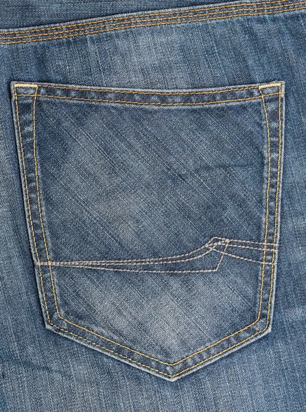 Close Denim Jeans Pocket Texture Background — Stock Photo, Image