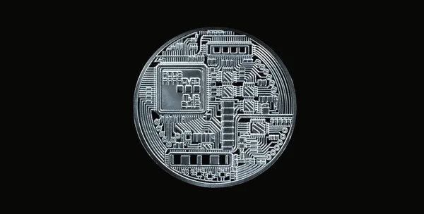 Bitcoin Waluta Kryptograficzna — Zdjęcie stockowe