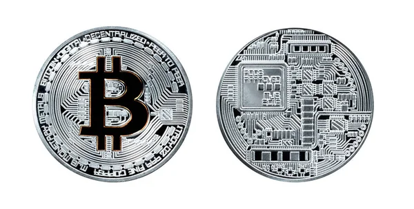 Bitcoin Und Litecoin Kryptowährung Und Währungskonzept — Stockfoto