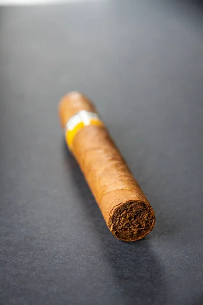 Cigare Cigares Sur Fond Noir — Photo
