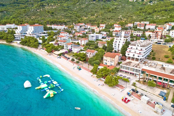 Gradac Village Makarska Riviera Beach Aerial View Dalmatia Region Croatia — Φωτογραφία Αρχείου