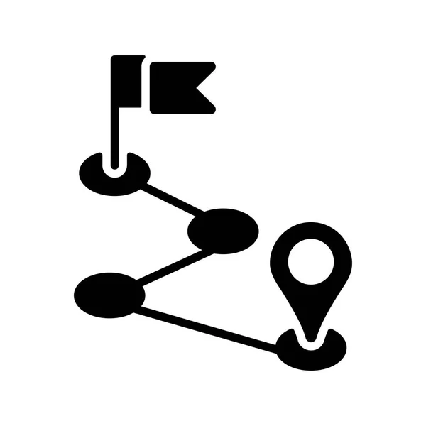 Routen Vektor Symbol Navigationszeichen Grafik Symbol Für Reise Und Tourismus — Stockfoto
