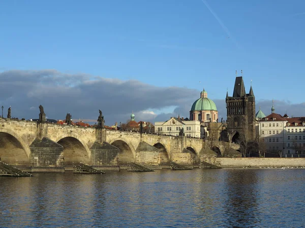 Ponte Charles Ponte Pedonal Novotneho Praga República Checa — Fotografia de Stock