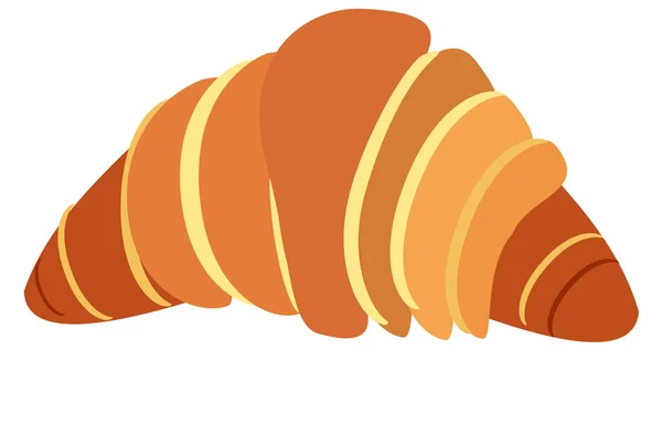 クロワッサン生地パンおいしいパン生地スナックフードイラスト — ストック写真