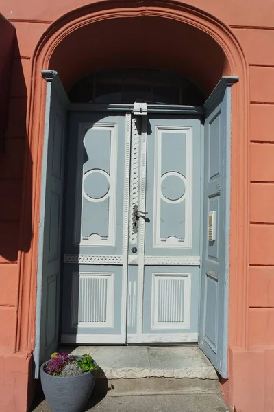 Old Wooden Door Window — Stock Photo, Image