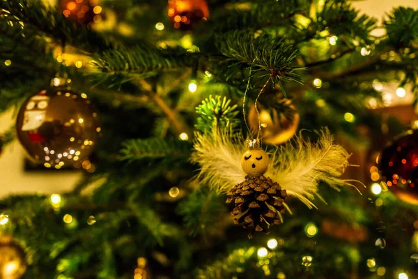 Χριστουγεννιάτικα Δέντρα Κοσμήματα — Φωτογραφία Αρχείου