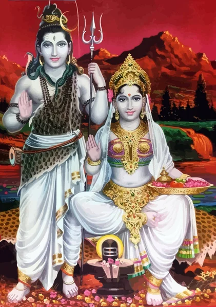 Krishna Santo Induismo Signore Shiva Spirituale Felice Illustrazione — Foto Stock