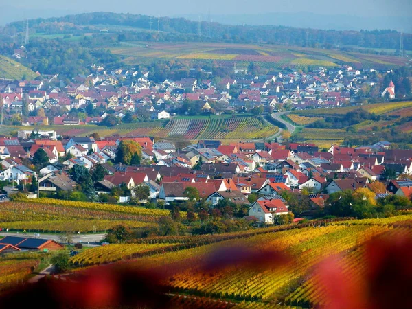 Flygfoto Över Byn Staden Underlandet — Stockfoto