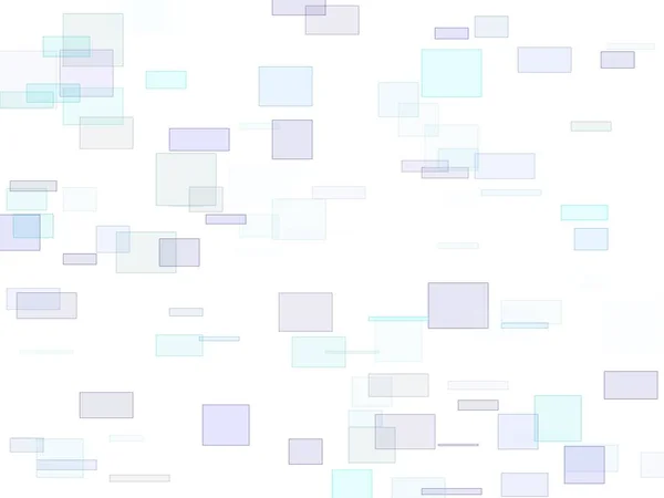 Abstracte Minimalistische Blauwe Illustratie Met Rechthoeken Witte Achtergrond — Stockfoto