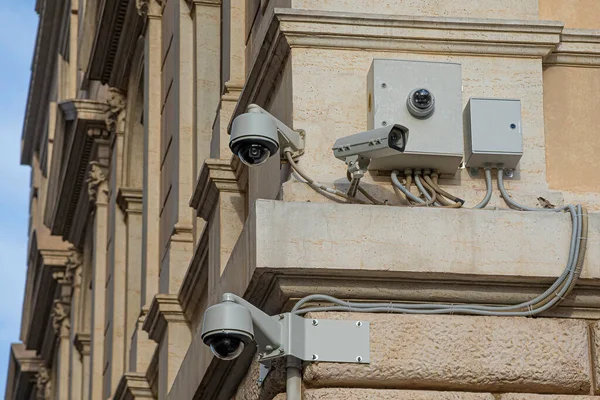 Telecamera Sicurezza Sulla Strada — Foto Stock