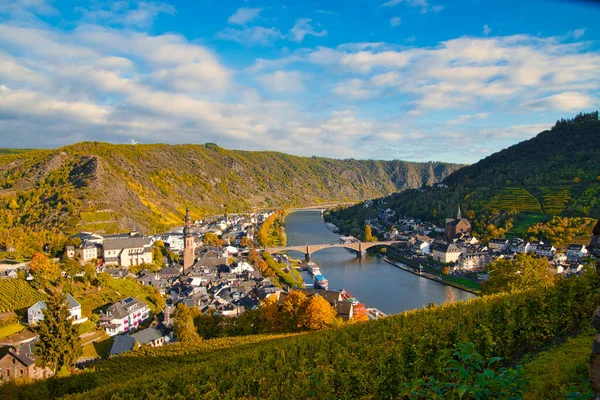 Paysage Viticole Près Cochem Leiwen Sur Moselle — Photo