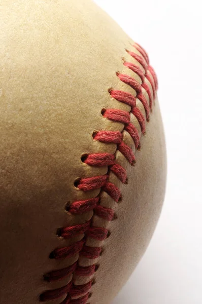 Primo Piano Una Palla Baseball — Foto Stock