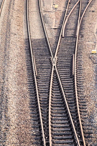 Weichen Schienen Szenen Aus Der Eisenbahngeschichte — Stockfoto