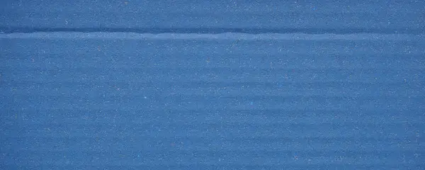 Wide Blue Corrugated Cardboard Berguna Sebagai Latar Belakang — Stok Foto