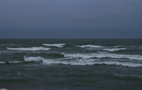 Mar Baltico Durante Giorno Durante Una Tempesta — Foto Stock