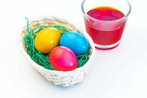 Фарбування Прикраса Великодніх Яєць — стокове фото
