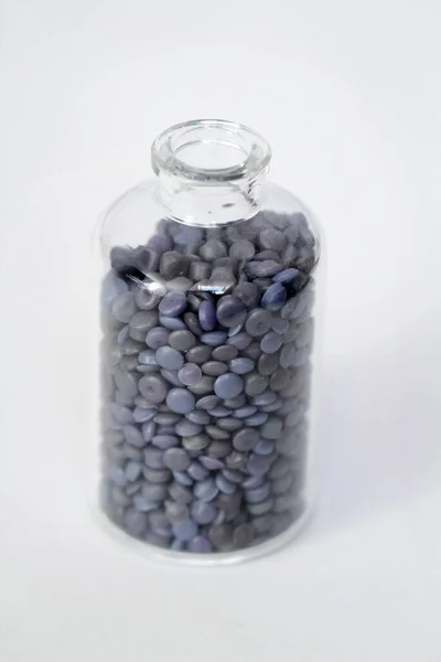 Polyethylen Granulat Zur Herstellung Von Kunststoffen Wie Folien Spielzeug Und — Stockfoto