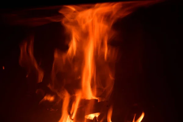 Fire Fireplace Log Fire Province Alicante Costa Blanca Spain — Stock Photo, Image
