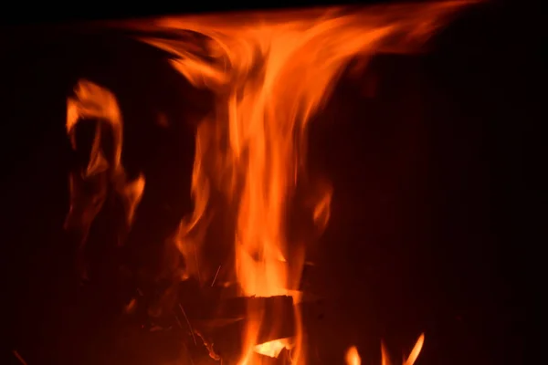 Fire Fireplace Log Fire Province Alicante Costa Blanca Spain — Stock Photo, Image