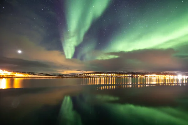 Nordlichter Polarlichter — Stockfoto