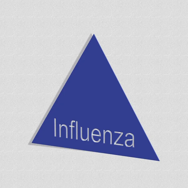 Influenza Word Text Illustration Rendering — Stock Photo, Image