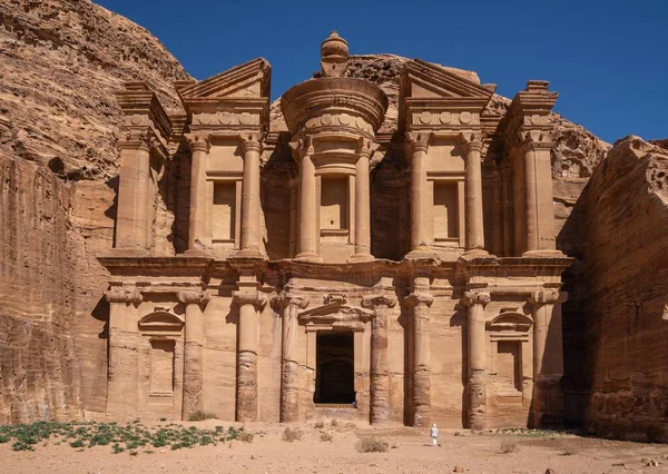 Les Ruines Ancienne Ville Pétra Jordanie — Photo