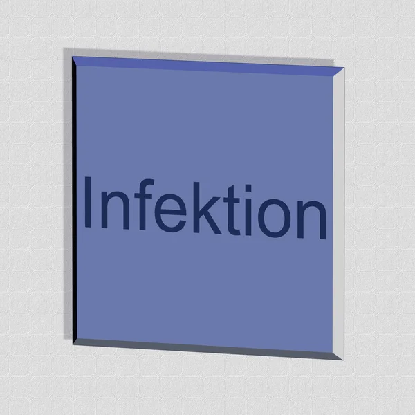 Infection Word Text Illustration Rendering — Stock Photo, Image