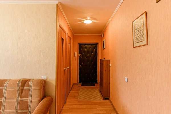 Russia Mosca Dicembre 2019 Camera Interna Appartamento Moderno Luminoso Atmosfera — Foto Stock