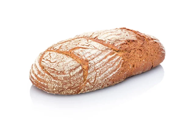 Frisches Brot Isoliert Auf Weißem Hintergrund — Stockfoto