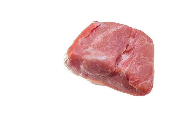 Surowe Mięso Wołowe Izolowane Białym Tle — Zdjęcie stockowe